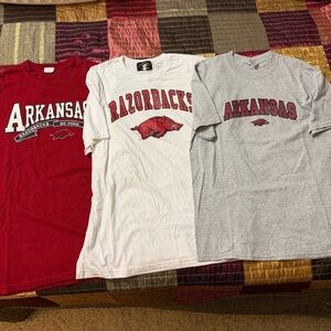 3 Arkansas Razorback T-Shirts